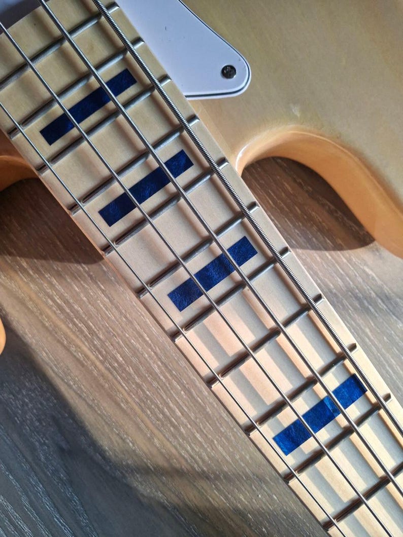Jazz Bass Blocks Inlay Sticker Fretboard Set for Bass - Etsy