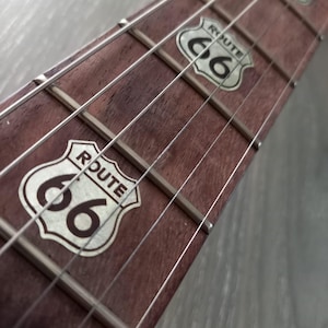 Route 66 Inlay Sticker Fretboard Set for guitar or bass