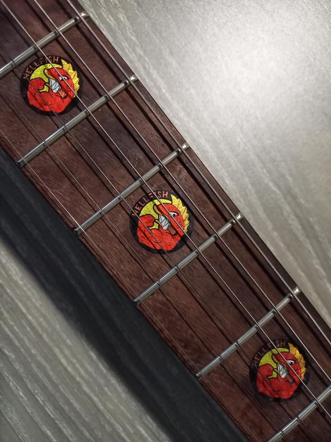 Hellfish Inlay Sticker Fretboard Set for Guitar - Etsy