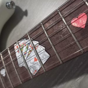 Poker Inlay Sticker Fretboard Set for guitar