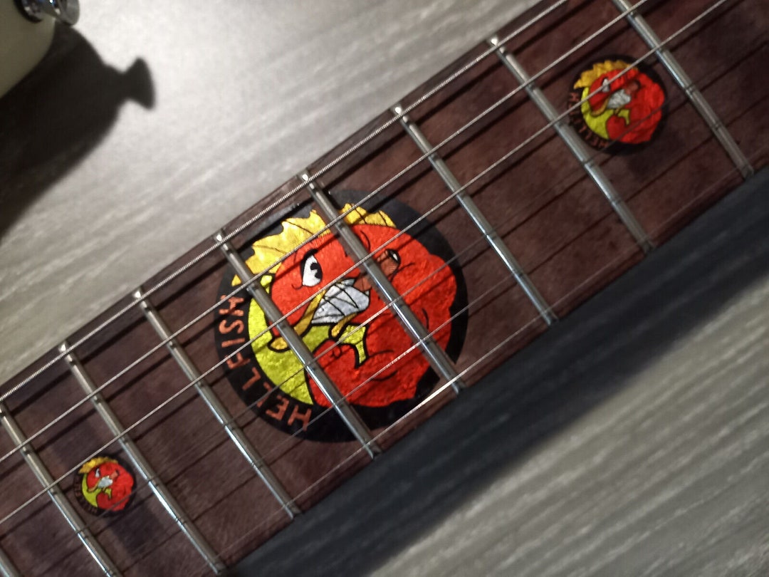 Hellfish Inlay Sticker Fretboard Set for Guitar - Etsy