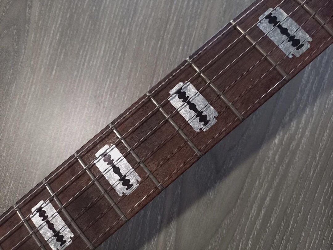 Razor Blade Inlay Sticker Fretboard Set for Guitar - Etsy