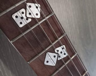 Dice Inlay Sticker Fretboard Set voor gitaar