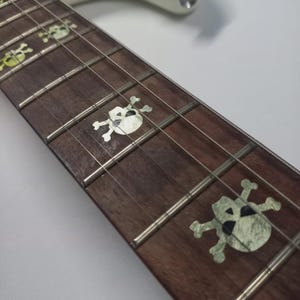 Skulls Inlay Sticker Fretboard Set for guitar