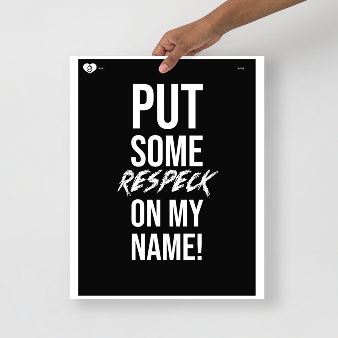 Hip Hop Inspired Black White Poster - Etsy
