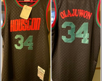 Hakeem Olajuwon Houston Rockets 1993-94 Neapolitan Jersey XL