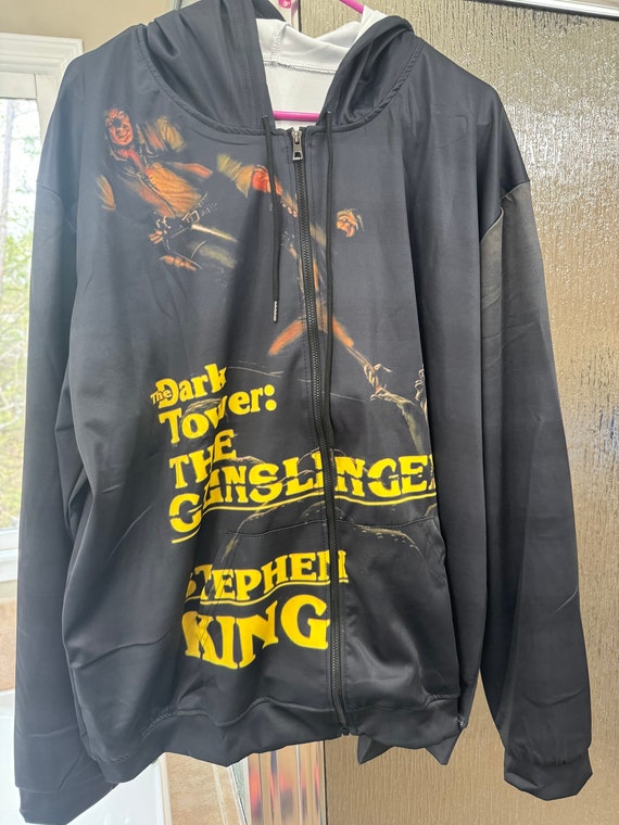 Sweat à Capuche Stephen King It - Unisexe, Coton/polyester, Impression Graphique Noir, Plusieurs Tailles