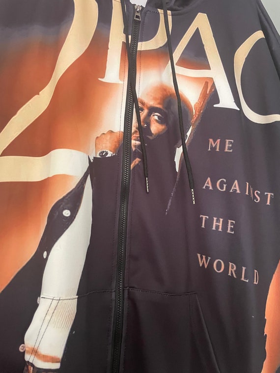 Custom Tupac 2pac Shakur Me Against the World Full Zip 3D Graphic Hoodie Etsy