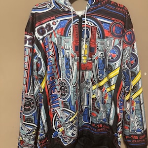 Sudadera con capucha personalizada Transformers Decepticons Starscream sin forro con cremallera completa y gráfico 3D