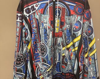 Custom Transformers Decepticons Starscream Unlined Full Zip 3D Graphic Hoodie