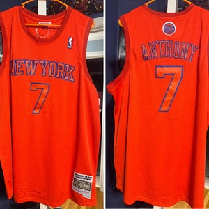 Vintage Carmelo Anthony Christmas Day New York Knicks NBA Basketball Jersey