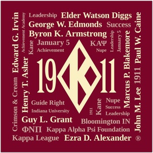 Kappa Alpha Psi Founders 12 X 12 Poster