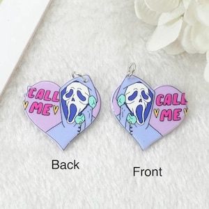 Double-Sided Acrylic Halloween Charms: Spooky DIY Jewelry Making