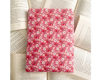 Pink Floral Book Sleeve, Kindle Sleeve