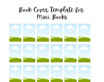 Book Cover Template for Mini Books, Instant Access, Canva Template