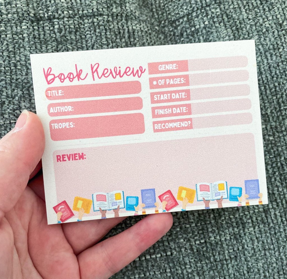 Book Review STICKY Notes, 50 Sticky Notes - Etsy