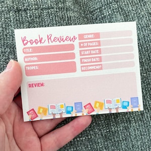 Book Review STICKY Notes, 50 Sticky Notes - Etsy