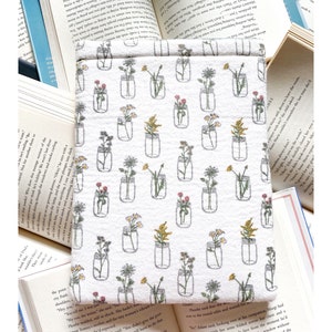 Flowers in a Jar Book Sleeve, Kindle Sleeve