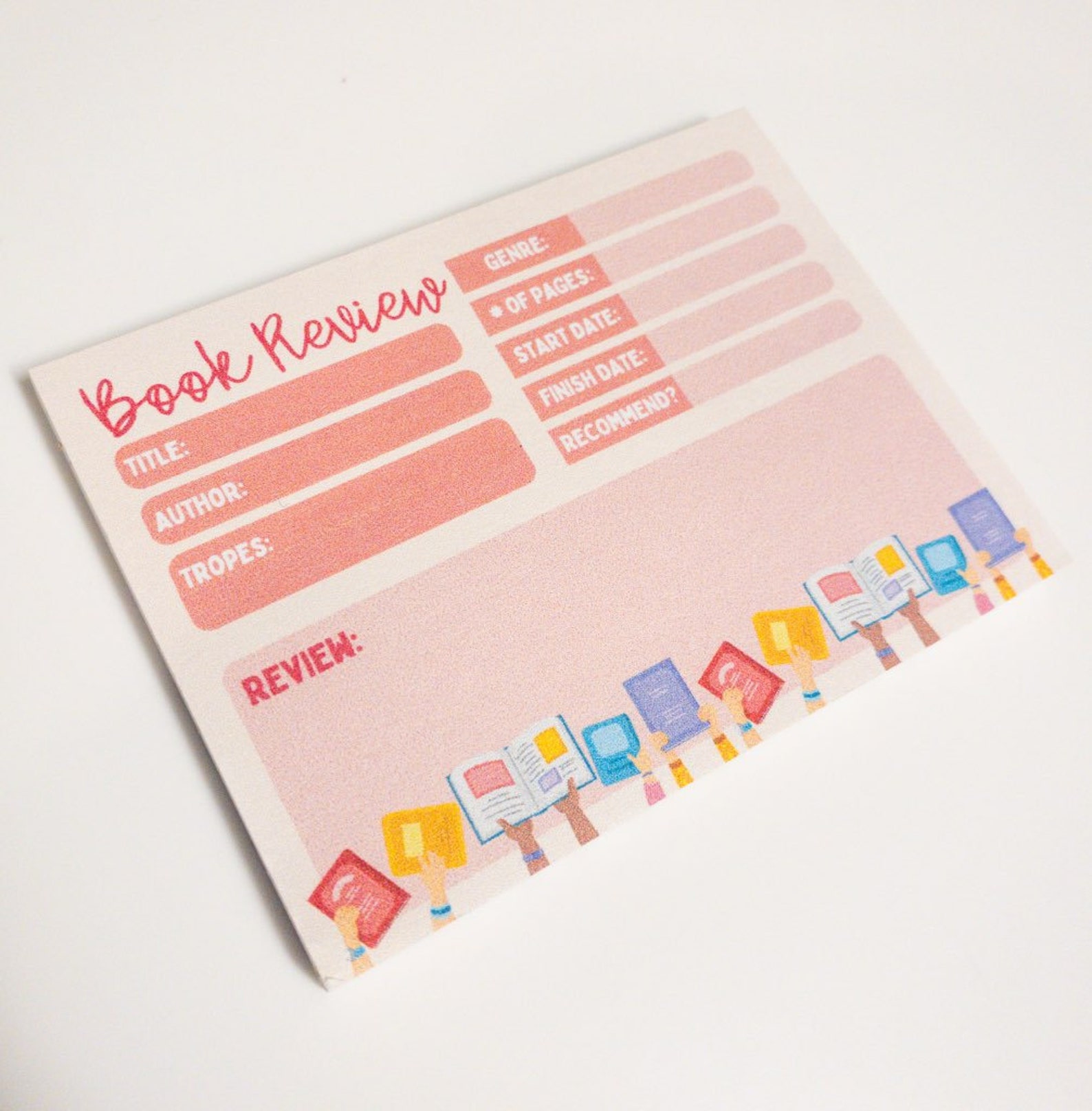 Book Review STICKY Notes, 50 Sticky Notes - Etsy