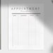 Instant Download Daily Customer Appointments Planner Templates for ...