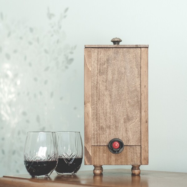 Wooden Wine Box Holder