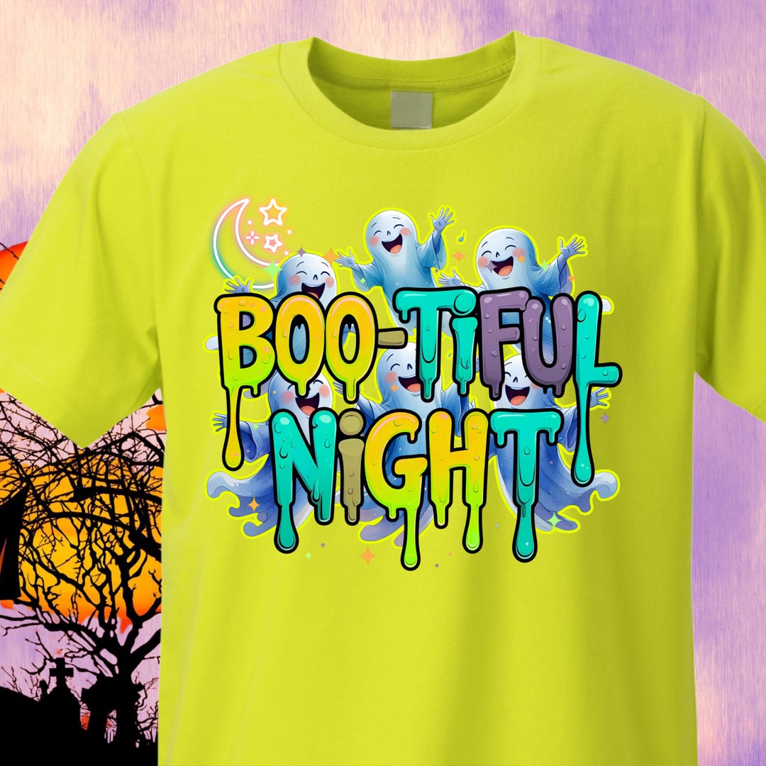 Neon Ghost Saying 