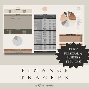 Finance Tracking Template - Personal & Private Practice