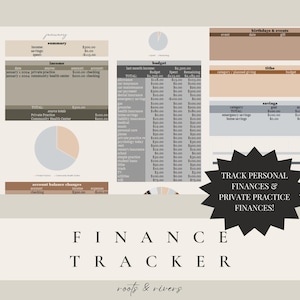 Plantilla de seguimiento financiero: práctica privada y personal