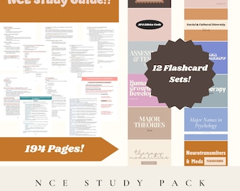 Therapist Licensure Exam (NCE) Study Pack
