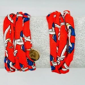 Wickelarmband Freundschaftsarmband Seidenarmband Armband aus Seide Geschenk für Freundinnen Junggesellinnenabschied  Schmuck