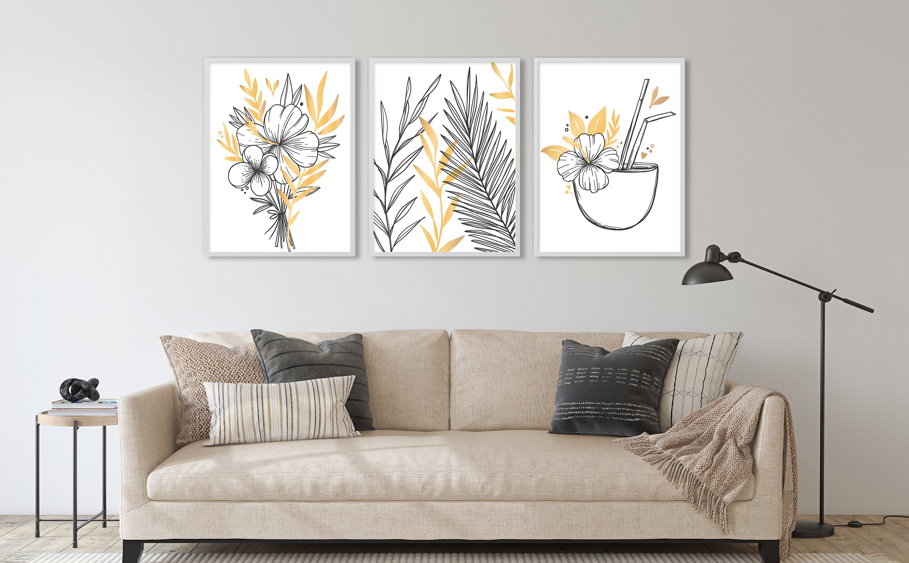 Mustard Wall Art Prints Mustard Wall Art Yellow Wall Art Etsy