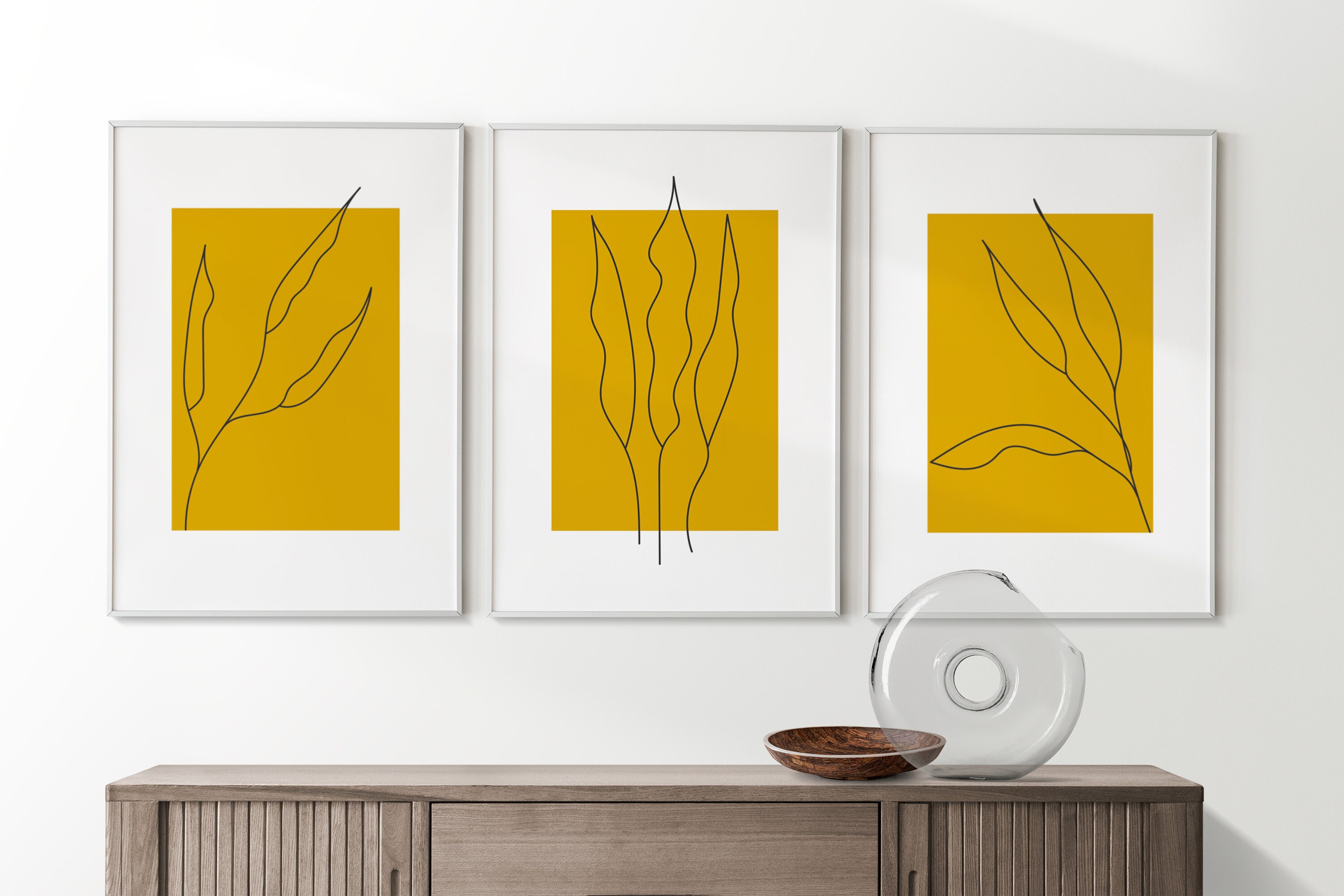 Mustard Wall Art Prints Mustard Wall Art Yellow Wall Art Etsy