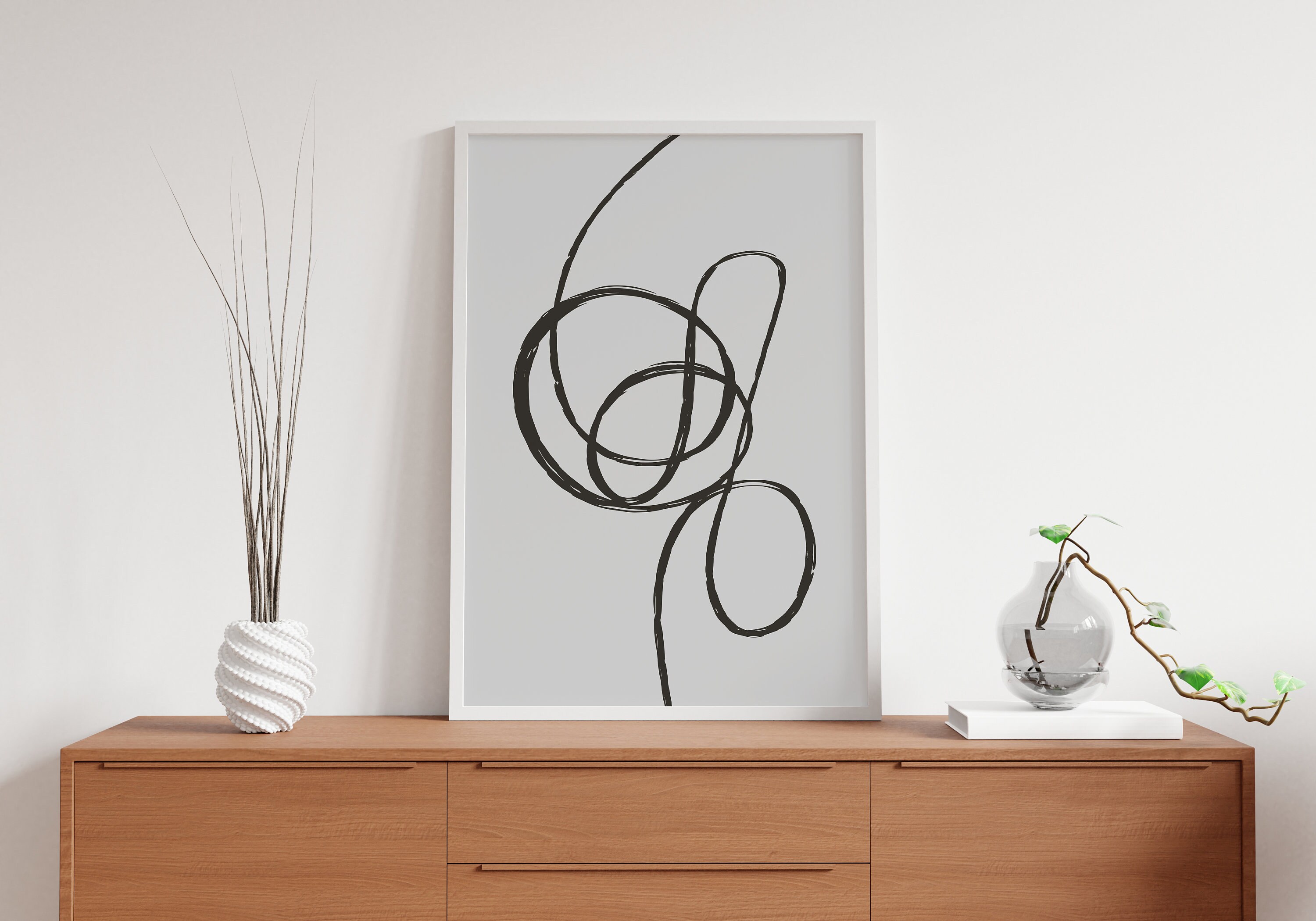 Grey Wall Prints Abstract Wall Prints Grey Wall Art Bedroom Etsy