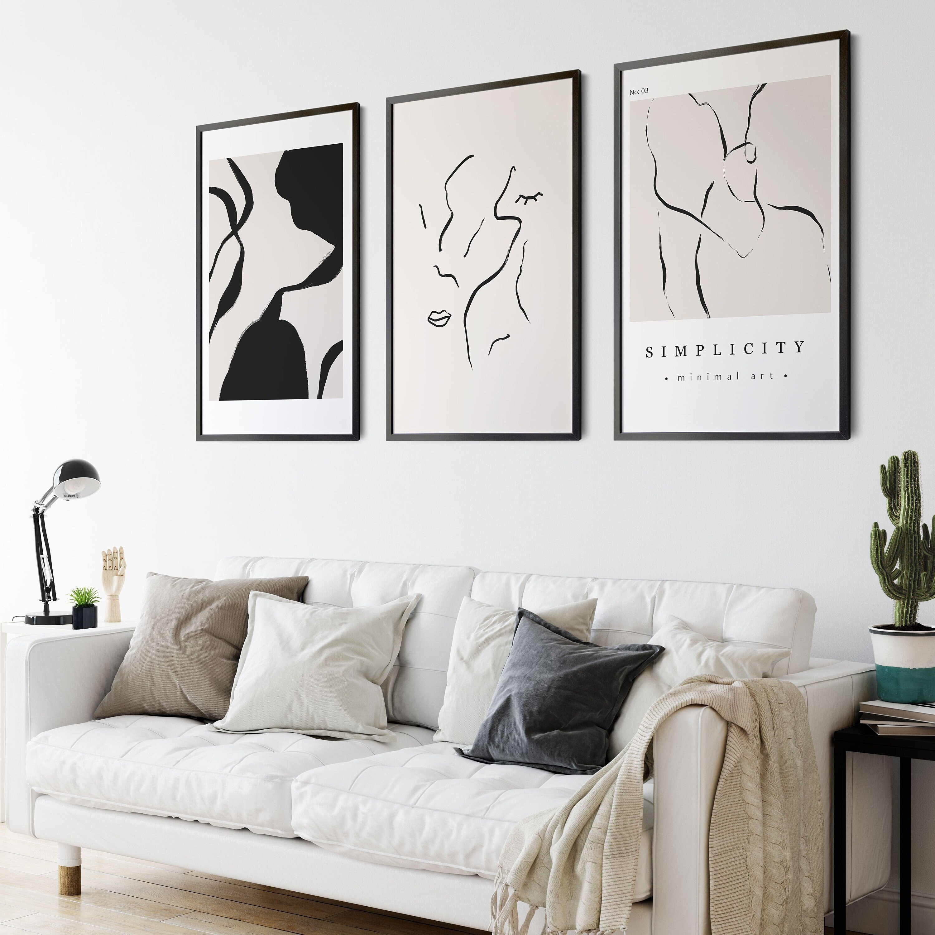 3 Scandinavian Wall Prints Abstract Art - Etsy