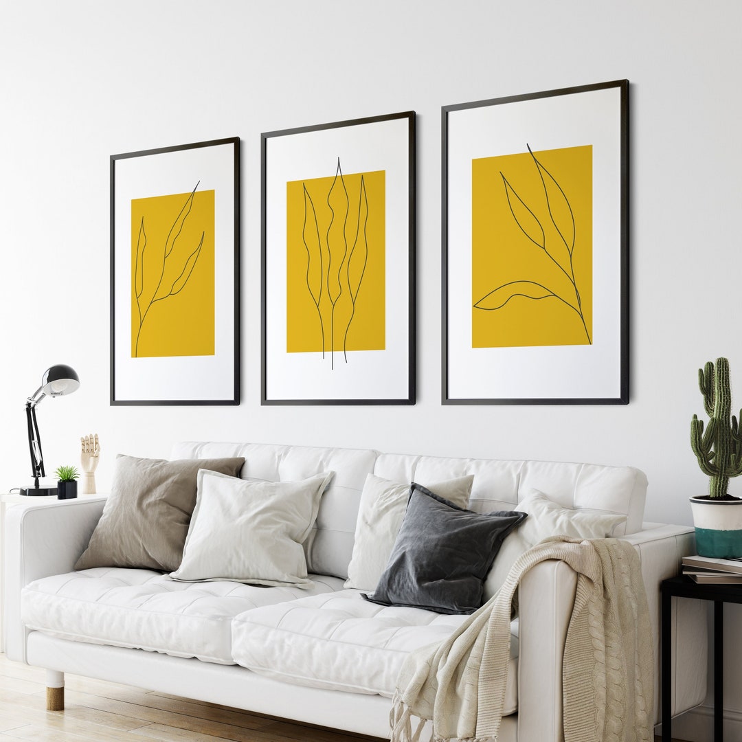 Mustard Wall Art Prints, Mustard Wall Art, Yellow Wall Art, Mustard and