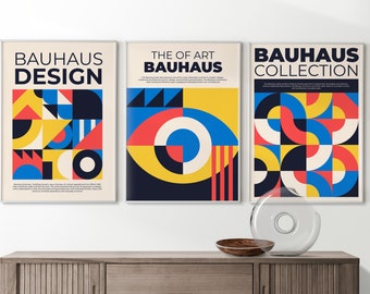 Estu00e9tica Bauhaus Minimalista En El Diseu00f1o De Carteles