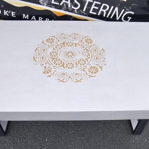 microcement/polished concrete table