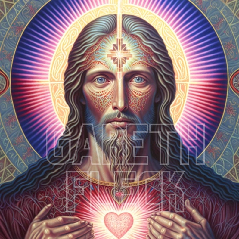 Jesus Christ Art Instant Download Modern Take Etsy