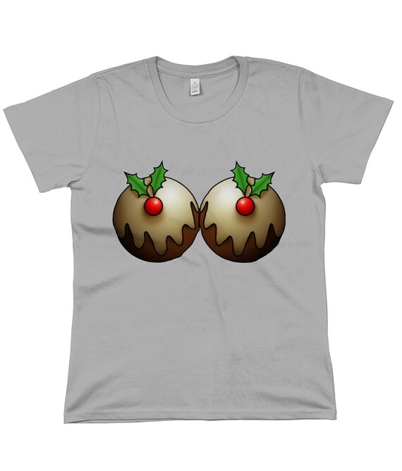 Womens Christmas Pudding T-shirt | Etsy