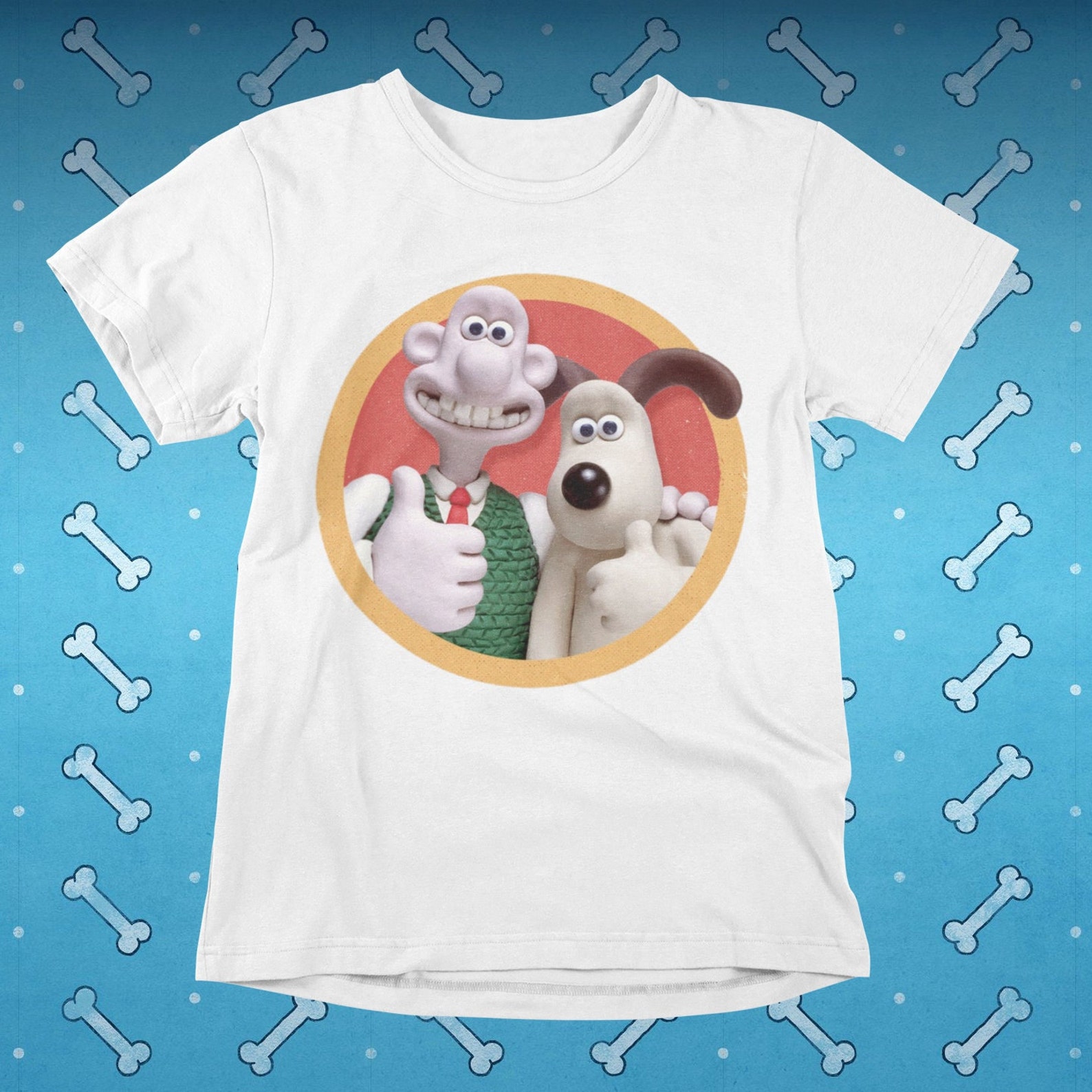 Wallace and Gromit Thumbs up Men's Tshirt Etsy