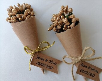 Gold christmas favors, Magnet bouquet favors, Party favors for guests, Gifts for employees, New year bulk gifts, Christmas gifts for guests