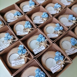 Beach wedding favors blue, Wedding Starfish Candle favors, Rustic wedding favors, Personalized favors in bulk,Baby shower favors