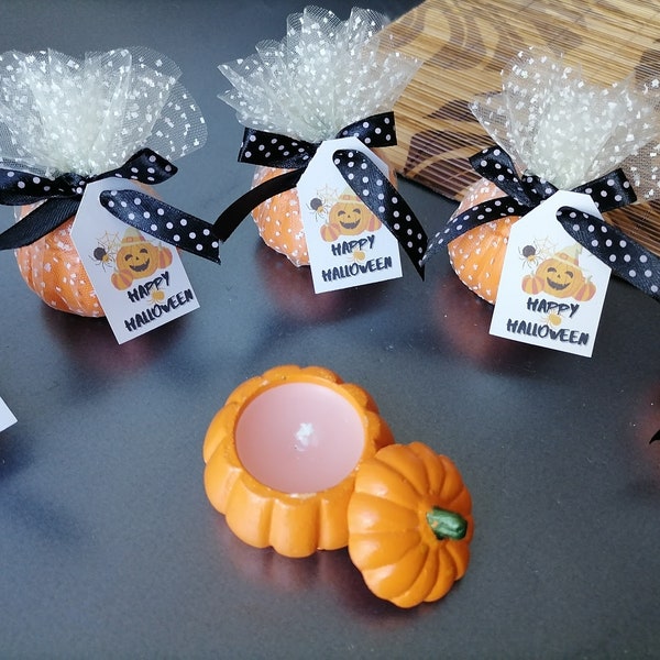 Halloween pumpkin candles, Halloween gifts for guests, bulk pumpkin candle favors, gifts for guests, halloween wedding favors,pumpkin favors