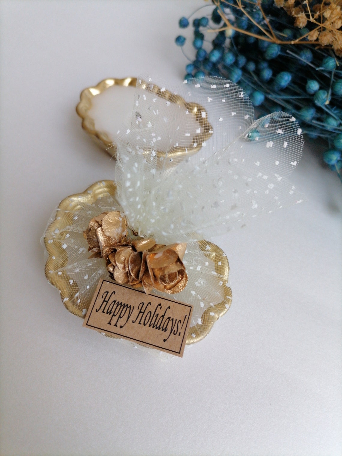 Wedding Favors Candles for Guests Sea Shell Gold Candle Etsy