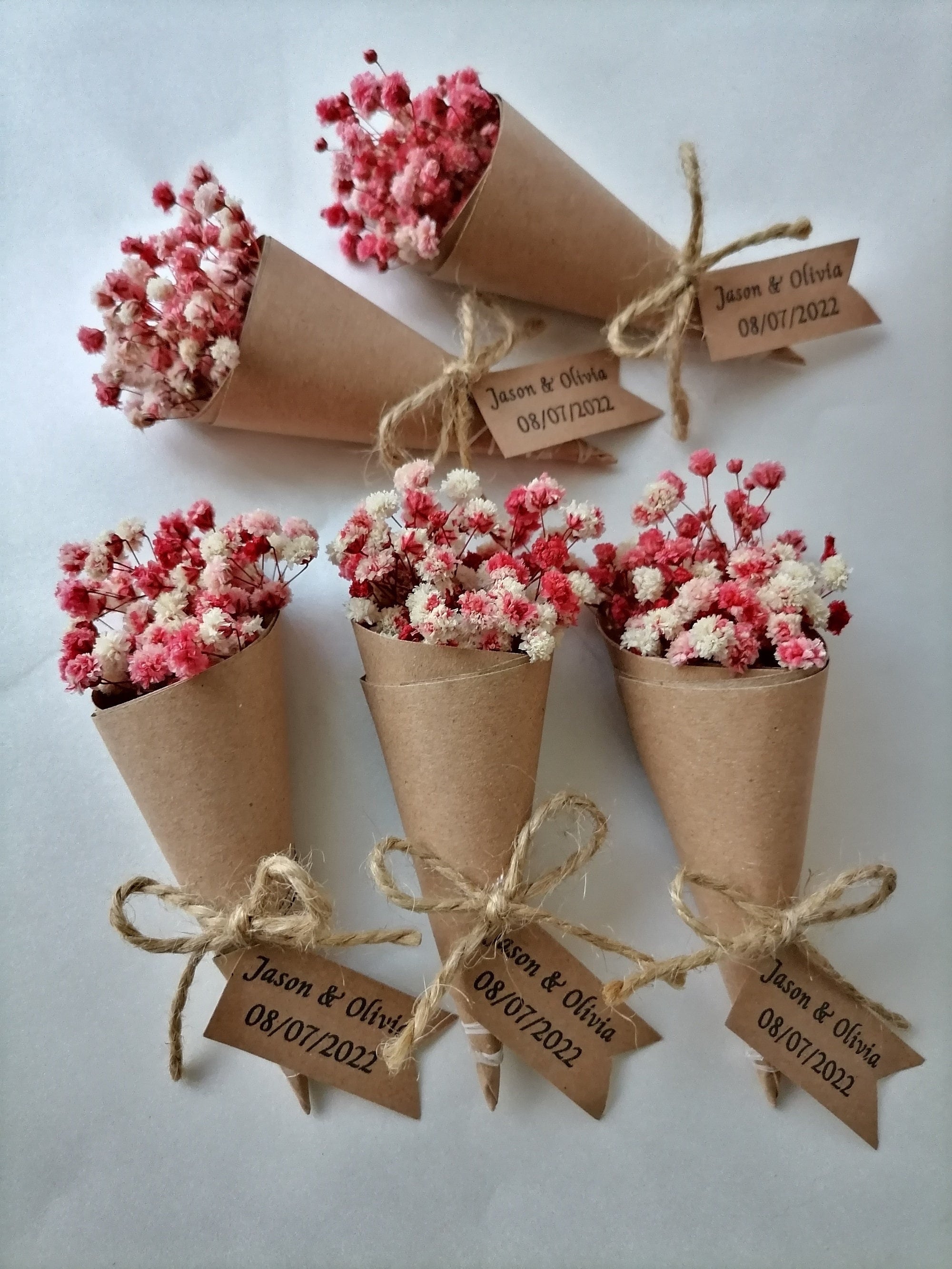 Baby shower favors bulk,party guest gifts, New year gifts bulk,Dried flower wedding favors pink, Boho bouquet favors mini,Magnet favors bulk