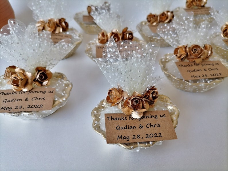 Wedding Favors Candles for Guests Sea Shell Gold Candle Etsy