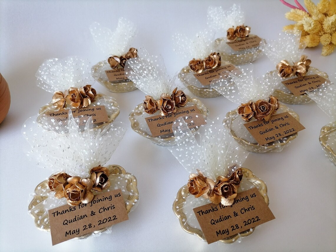 Wedding Favors Candles for Guests Sea Shell Gold Candle Etsy