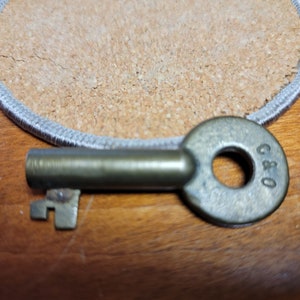 C&O Chesapeake and Ohio Railroad Brass / Bronze Switch Key
