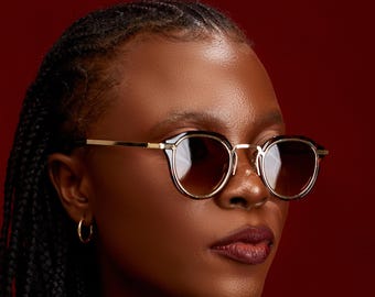 Handcrafted Sunglasses Oversized Eyeglasses Frames Eyewear Sun UV Protection Blue Light Blocking for Women by Jadorsh • SG22