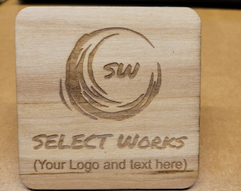 Custom Wood Coaster - Personalized for Gift, Wedding, Birthday, Anniversary, Christmas
